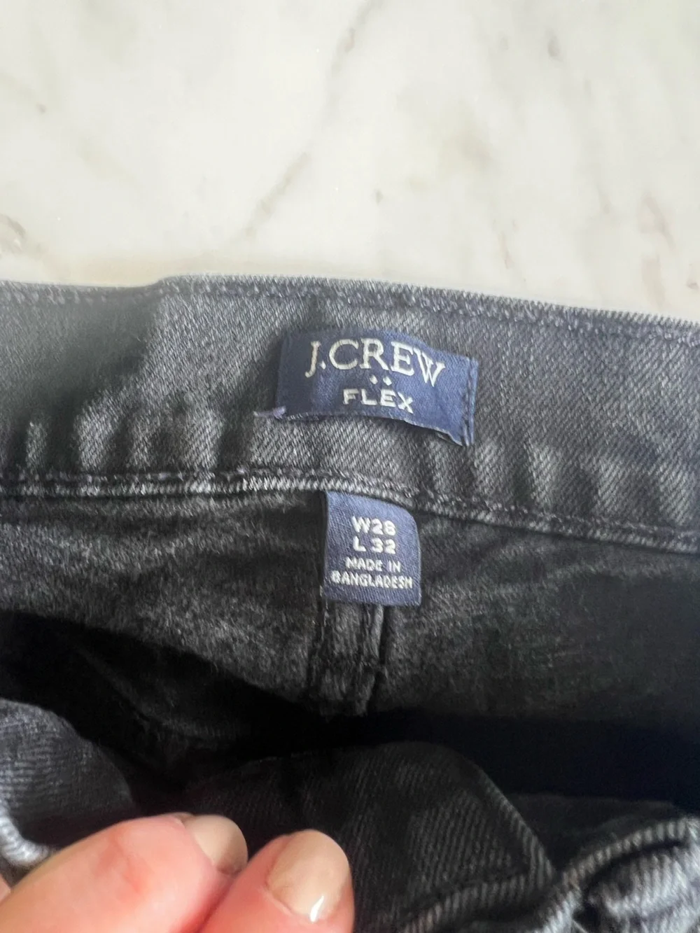J. Crew Men's Slim Jeans in Black, size 28.